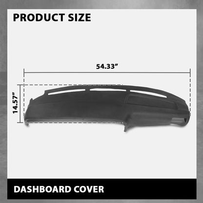 Solid Spare Fit For 1989-1995 Toyota 4Runner & Pickup TPE Dashboard Dash Cover Overlay Black