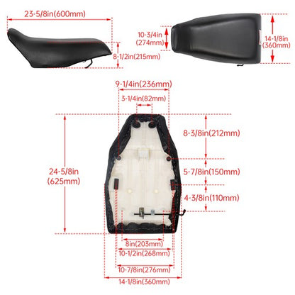 Solid Spare Complete Seat Assembly for Honda TRX300 2x4 TRX300FW 4X4 Fourtrax 300 1988-2000