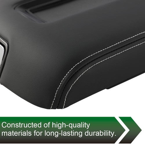 Solid Spare Fit For 15-19 Chevy Suburban Tahoe GMC Yukon Center Console Armrest Lid Black