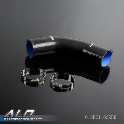 Solid Spare Fit For 88-93 BMW E46 3 Series 318d 320d Silicone Boost Hose+Clamps Kit Black
