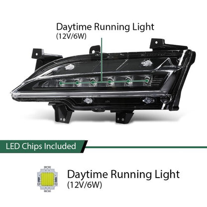 Solid Spare LED Daytime Running Light Fog Lamp Fit For 2015-2019 Lincoln MKC Left Side