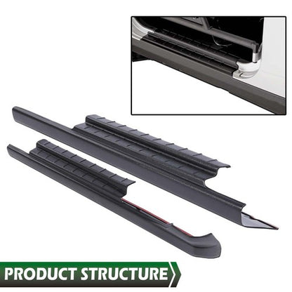 Solid Spare Rocker Panels Guard Plastic Fit For 2014-2018 Silverado/Sierra 1500 Crew Cab