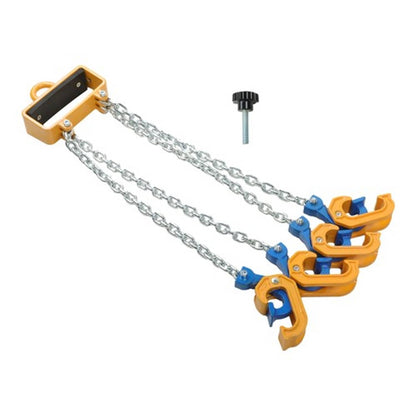 Solid Spare Chain Drum Lifter 4400 lbs Loading Capacity for 55 Gallon Drums Forklift Hoist