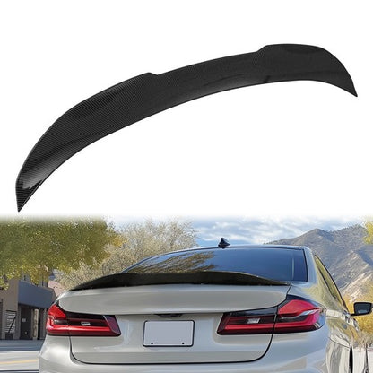 Solid Spare FOR 11-17 BMW F10 528i 535i 535d 550i M5 Carbon Color Highkick Trunk Spoiler