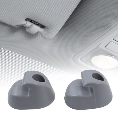 2PCS Gray Sun Visor Clip Set Interior-Bone Compatible with Kenworth Peterbilt
