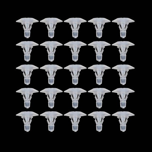 Solid Spare 25pcs Door Weatherstrip Clips 3/16" Hole- 1/4" x 5/8" Head Dia Fit For GM