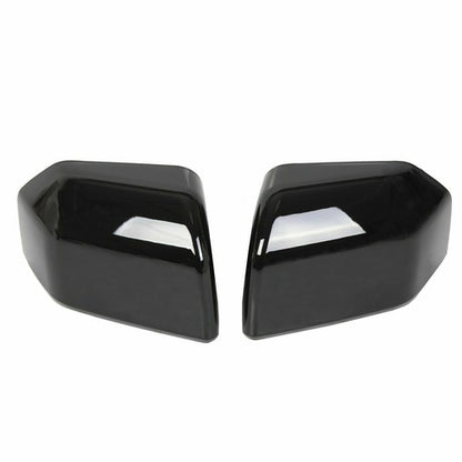 Solid Spare For 2015-2020 Ford F150 GLOSS BLACK Top Half Mirror + Door Handle Covers F-150