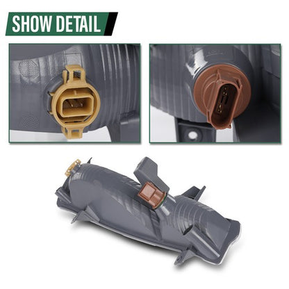Solid Spare Fit For 18-21 Jeep Compass Front Bumper Parking Lights Left+Right Side