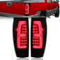 Solid Spare For 2002-06 Chevy Avalanche 1500 2500 LED Tube Bar Black Smoked Tail Lights Pair