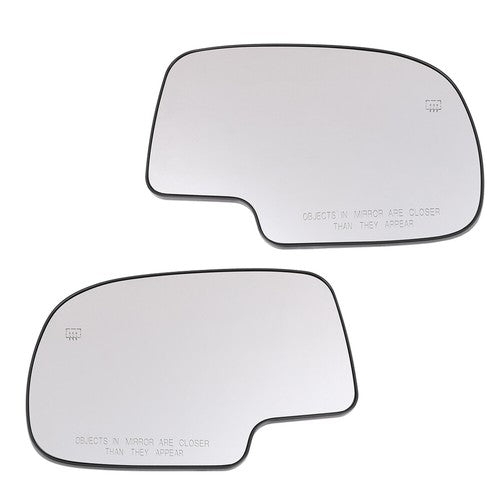Solid Spare Mirror Glass Power Heated LH RH Pair Fit For Chevy Silverado GMC Yukon Avalanche