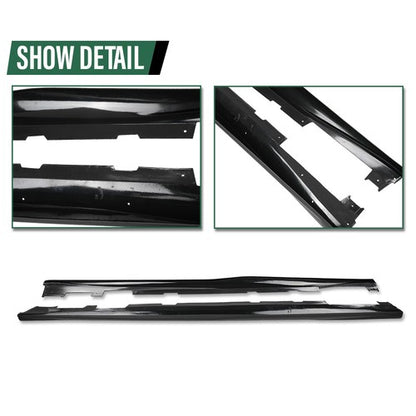 Solid Spare ZL1 Style Side Skirts Extension Rocker Panels For 16-23 Chevy Camaro RS SS LT LS