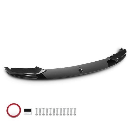 Solid Spare For 11-16 BMW F10 535i 528i 550i M Sport Carbon Look Front Bumper Lip Spoiler