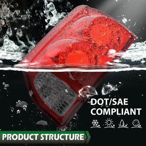 Solid Spare Fit For 2011-2020 Dodge Grand Caravan LED Tail Lights Lamp Driver&Passenger Side