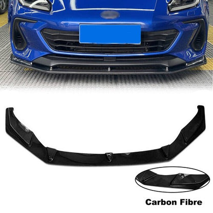 Fits 2022-2023 Subaru BRZ ZD8 Front Bumper Carbon Fiber Lip Spoiler Body Kit