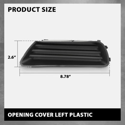 Solid Spare Fit For 2007-2009 Toyota Camry Front Bumper Insert Fog Light Cover Left Side