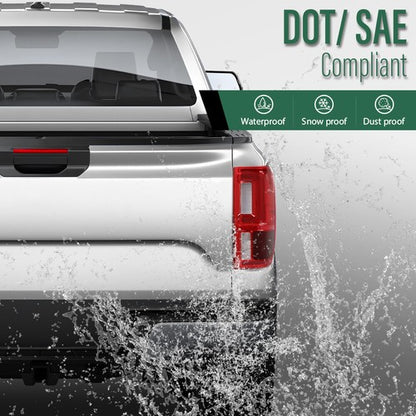 Solid Spare LED Tail Lights Fit For 19-23 Ford Ranger w/ Blind Spot Brake Lamps Left+Right