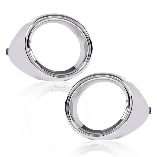 Solid Spare Front Bumper Fog Light Trim Left+Right Chrome Fit For 13-15 Lexus ES300h ES350