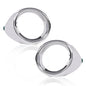 Solid Spare Front Bumper Fog Light Trim Left+Right Chrome Fit For 13-15 Lexus ES300h ES350