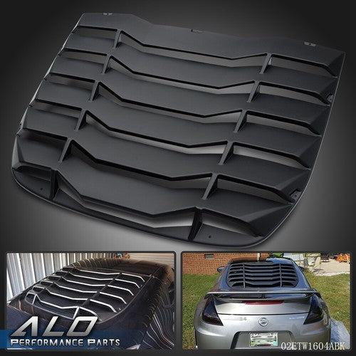 Solid Spare Fits For 2009-2020 Nissan 370Z Coupe Rear Window Louver Sun Shade Cover ABS