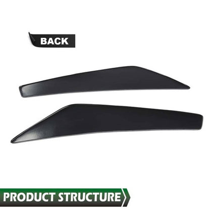 Solid Spare 2pcs Door Panel Insert Textured Black Fit For 2010-2014 Ford Mustang Replacement