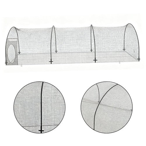 Solid Spare 22x12x8 FT Baseball and Softball Batting Cage Net and Frame Softball Hitting Net