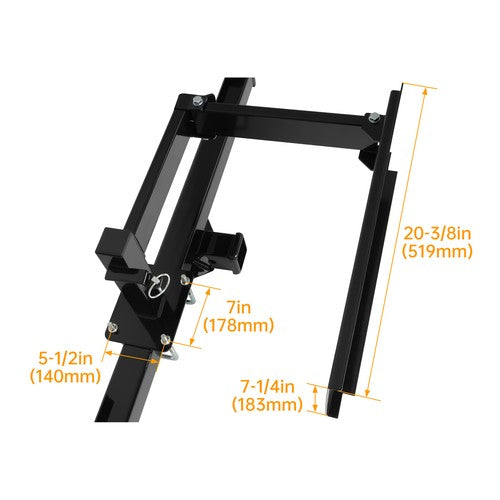 Solid Spare Screw-on Quick Product Bumper-Mounted Swing Arm Assembly For Grilling Tailgating