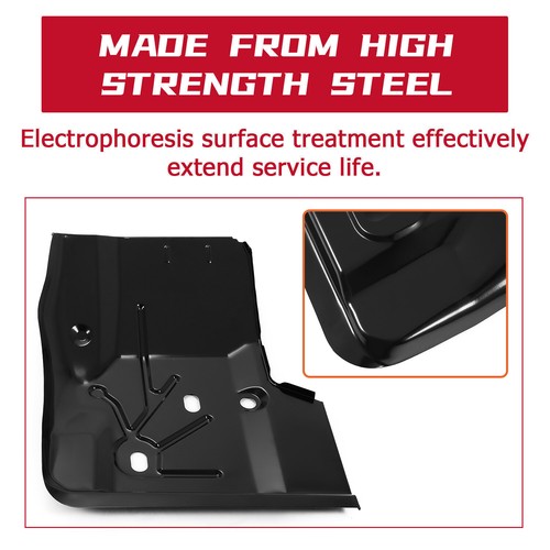 Solid Spare For 97-06 Jeep Wrangler TJ 2 Door Front Floor Pan Passenger Side Black #0485-220