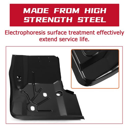 Solid Spare For 97-06 Jeep Wrangler TJ 2 Door Front Floor Pan Passenger Side Black #0485-220
