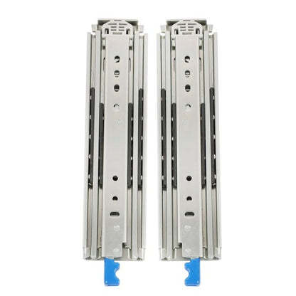 Solid Spare Locking Drawer Slides 12 Inch Full Extension & Lock 500 lb Load Capacity 2 PC