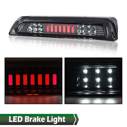 Solid Spare Fit For 07-18 Toyota Tundra Smoke/Chrome LED Third 3rd Brake Light Cargo Lamp