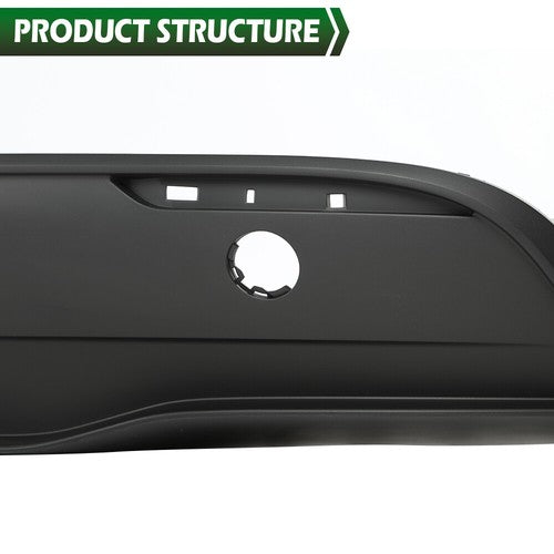 Solid Spare Fit For 2020-2024 Tesla Model Y Rear Bumper Lower Fascia Valance Cover Trim