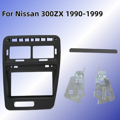 Solid Spare Double Din Car Radio Stereo Dash Kit Bezel For 1990-1999 Nissan 300ZX LHD