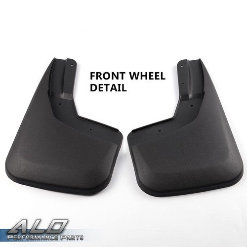 Solid Spare Fit For 14-18 Silverado Molded Front Mud Flaps Guards Splash Guards 2pcs