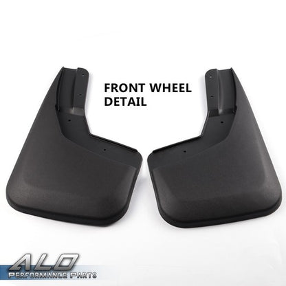 Solid Spare Fit For 14-18 Silverado Molded Front Mud Flaps Guards Splash Guards 2pcs