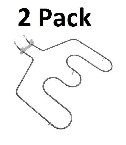 Solid Spare (2) Replacement Range Oven Bake Elements for GE WB44T10011 PS249286
