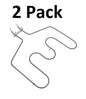 Solid Spare (2) Replacement Range Oven Bake Elements for GE WB44T10011 PS249286