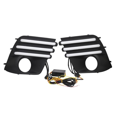 LED Daytime Running Light Turn Signal Fog Lamp Cover For 2022-24 Subaru Forester