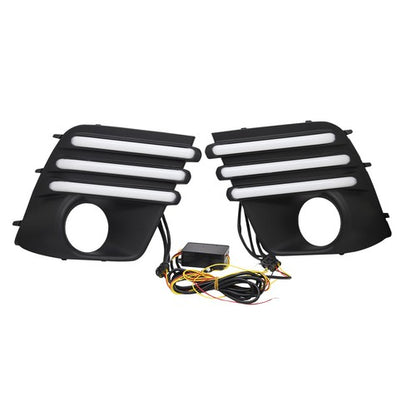 LED Daytime Running Light Turn Signal Fog Lamp Cover For 2022-24 Subaru Forester
