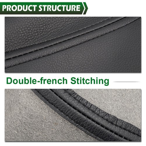 Solid Spare Fit For 09-15 Honda Pilot Leather Center Console Front Door Armrest Cover