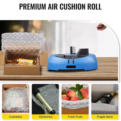 984' x16" Air Cushion Machine Film Small Bubble Pillow Packaging Padding 4 Rolls