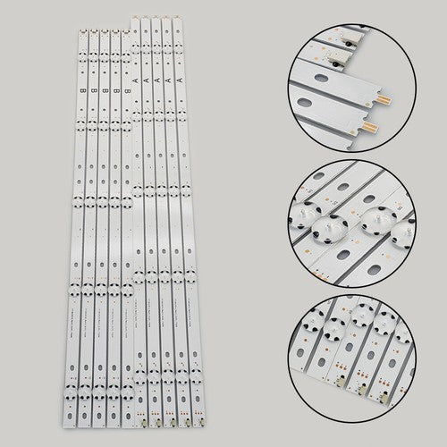10 PCS LED Backlight Strips for Sony SONY KD-60X690E 17Y 60UHD A B S600DUC-1