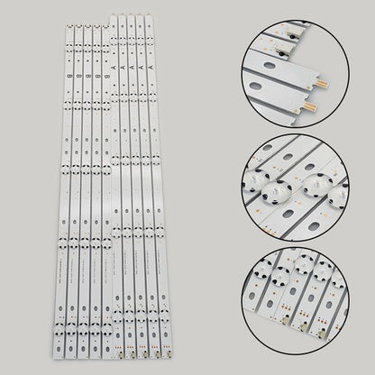 10 PCS LED Backlight Strips for Sony SONY KD-60X690E 17Y 60UHD A B S600DUC-1