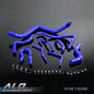 Solid Spare Blue Silicone Radiator Hose Kit Fit For 1992-2000 Honda Civic D15 D16 SOHC EG/EK