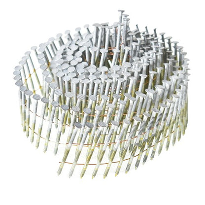 Solid Spare 3600Pcs Siding Nails Collated Wire Coil Full Round Head 2-1/2 x .092 15Degree