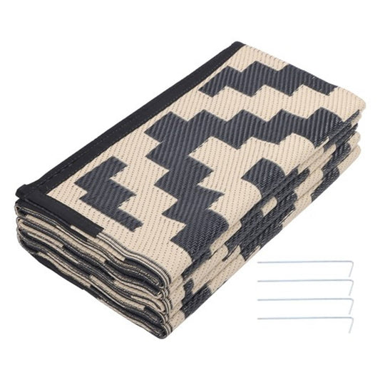 Solid Spare Waterproof Outdoor Rug 8x10 ft Outdoor Plastic Straw Rug For Camping RV Deck
