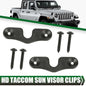 Solid Spare New Fit For 2018 Jeep And Newer JK JL JT Gladiator Wrangler Sun Visor Screws Kit