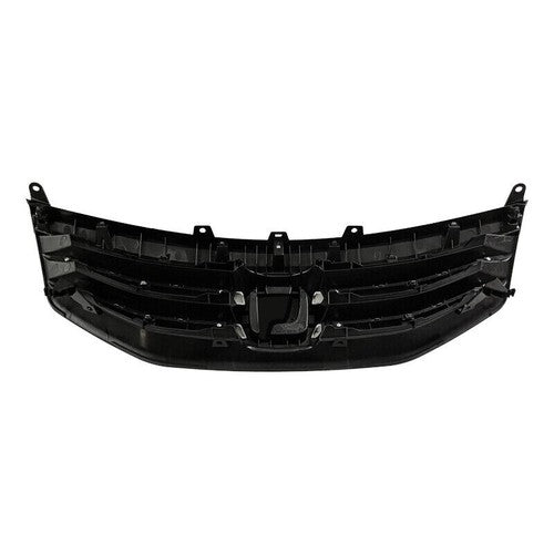 For 2011 2012 Honda Accord Front Bumper Upper Gloss Black Mesh Grill Grille