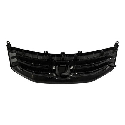 For 2011 2012 Honda Accord Front Bumper Upper Gloss Black Mesh Grill Grille