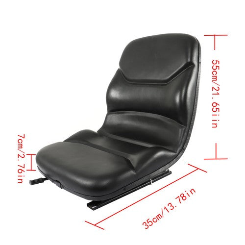 Solid Spare For Case Backhoe Loader 580C 580D 580E 580L 580M Skid Steer Loader Black Seat