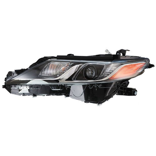 Solid Spare Driver Side Black Housing Headlight Lamp For Toyota Camry L/Le/Se 2018-2019